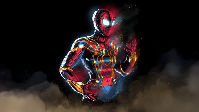 Spider-Man in the Iron Spider Suit