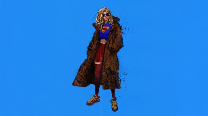 Supergirl Sketch Artwork
