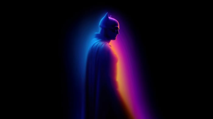 The Batman in Neon Light