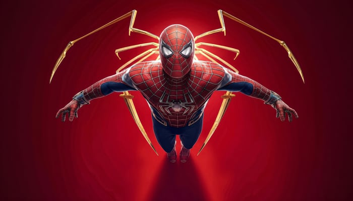 Spider-Man with Iron Spider Arms