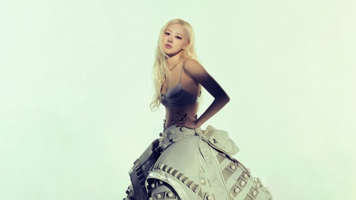 Rose from BLACKPINK in a unique outfit