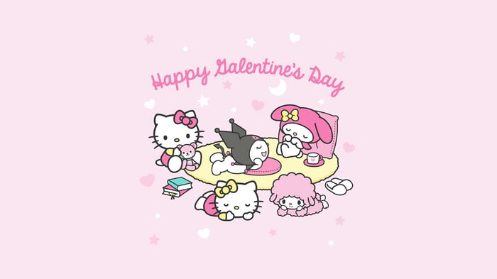 Happy Galentine's Day with Hello Kitty and Friends