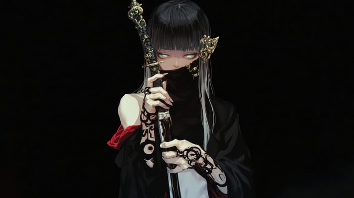 Anime Girl with Sword