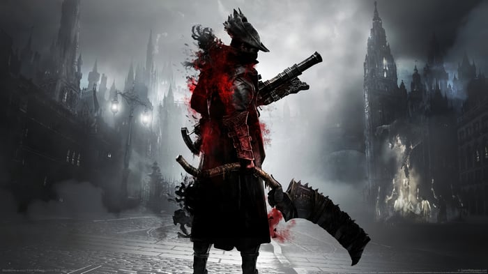 Bloodborne Hunter with Saw Cleaver and Firearm 4K