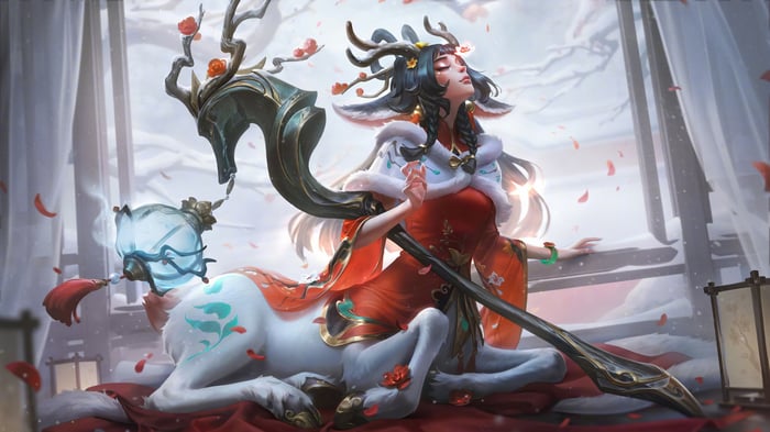 Lillia in Petals of Spring Splash Art 4K