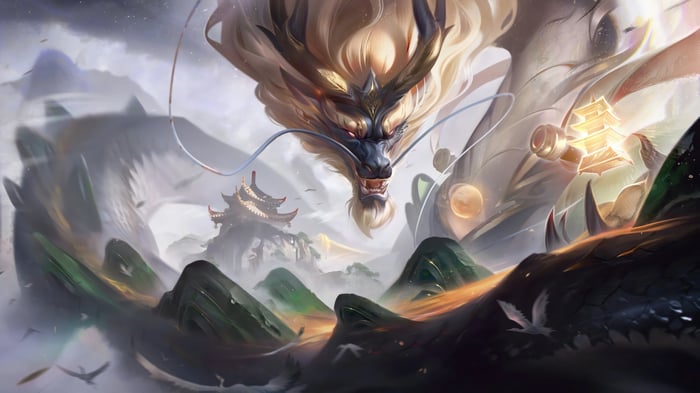 Aurelion Sol from League of Legends 4K Splash Art