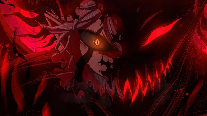 Asta and Demon in Black Clover 4K