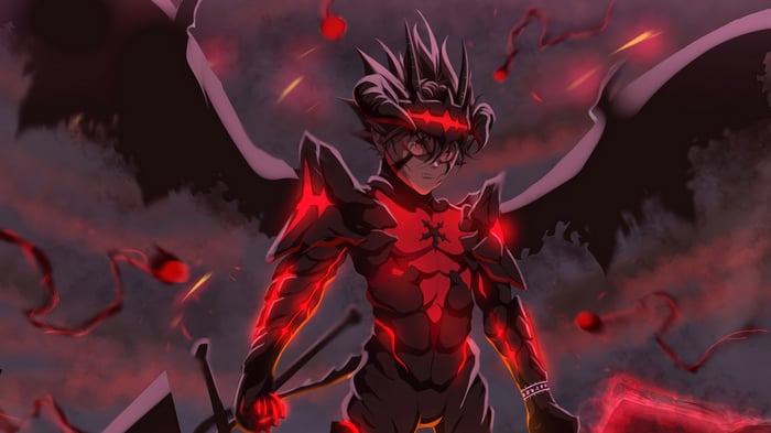 Asta in Demon Form from Black Clover 4K