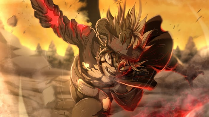 Asta in Demon Form from Black Clover 4K