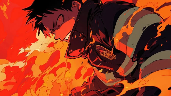 Shinra Kusakabe from Fire Force in 4K