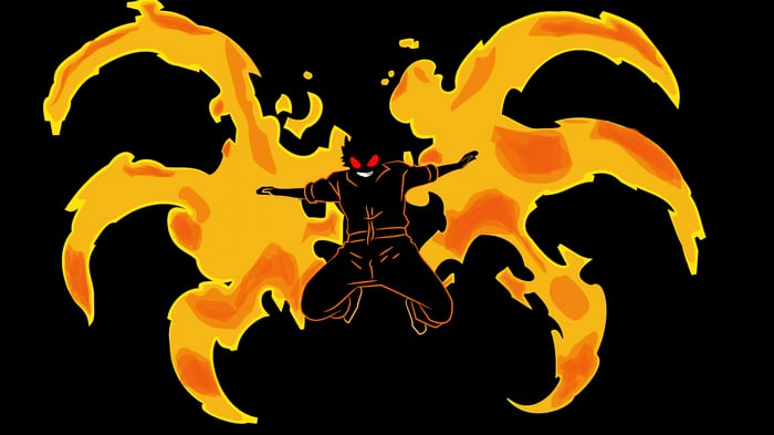 Shinra Kusakabe with Fire Wings 4K