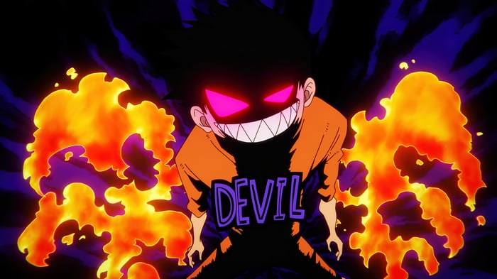 Shinra Kusakabe from Fire Force with Devilish Aura