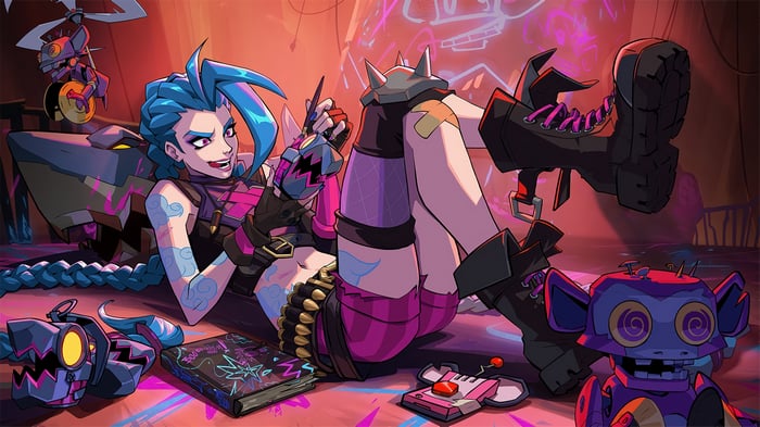 Jinx from League of Legends in 4K
