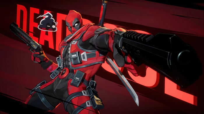 Deadpool with Guns in Marvel Rivals 4K