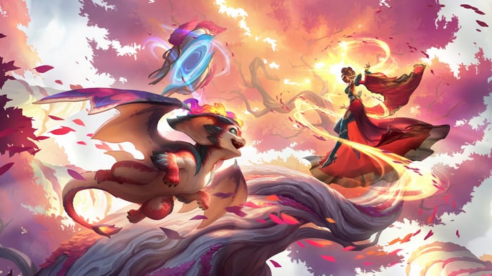 Smolder and Mel in League of Legends 4K