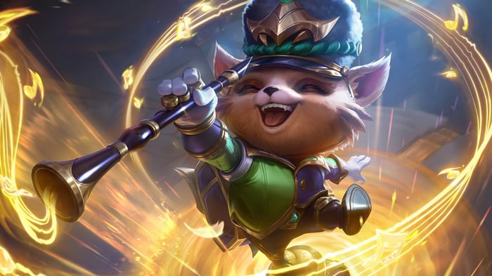 Teemo playing a clarinet in League of Legends 4K