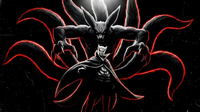 Naruto Uzumaki and Kurama 4K