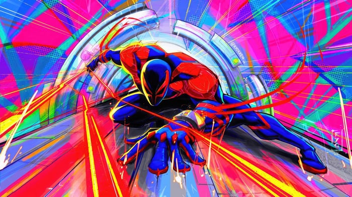 Spider-Man 2099 in Spider-Man: Across the Spider-Verse 4K