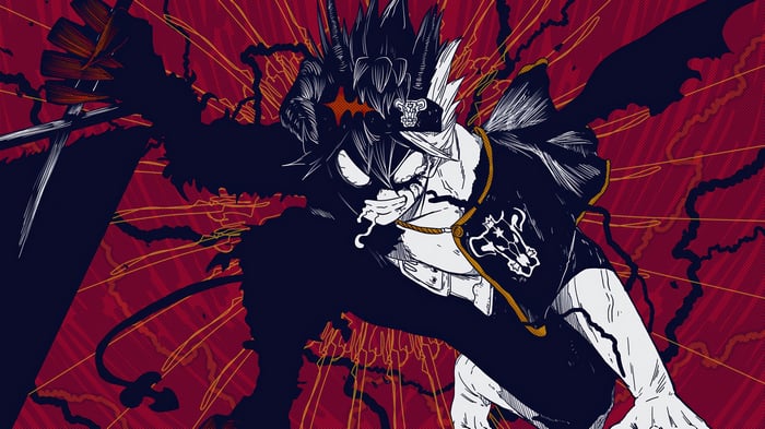 Asta in Demon Form from Black Clover 4K