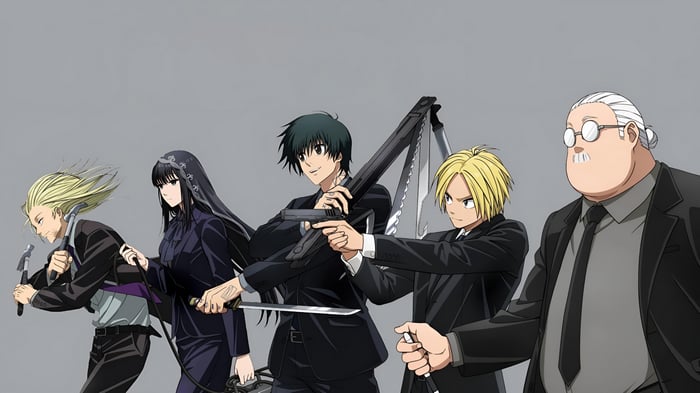 Sakamoto Days Characters with Weapons
