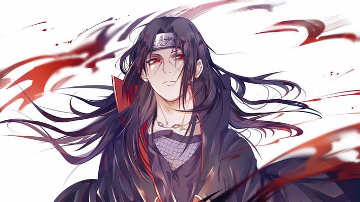 Itachi Uchiha in Akatsuki Robes 4K