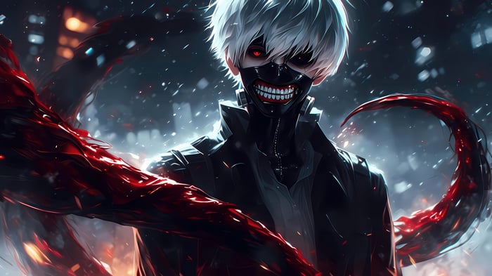 Ken Kaneki from Tokyo Ghoul in 4K