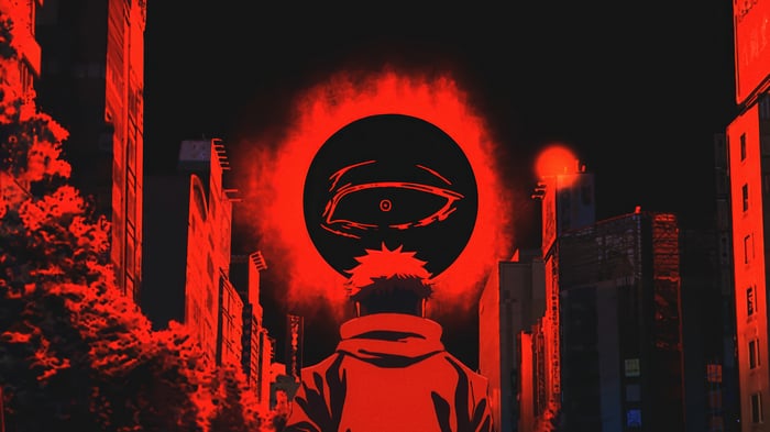 Yuji Itadori and Sukuna's Eye in Jujutsu Kaisen 4K