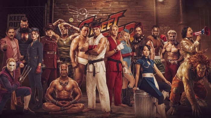 Street Fighter Characters Posed in Front of Graffiti Wall 4K