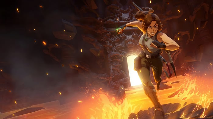 Lara Croft in Tomb Raider: The Legend of Lara Croft 4K