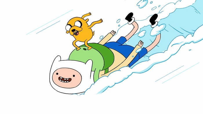 Finn and Jake from Adventure Time 4K