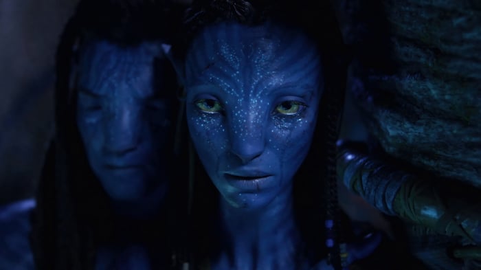 Neytiri and Jake Sully in Avatar 4K