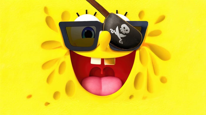 SpongeBob SquarePants with Pirate Eyepatch 4K