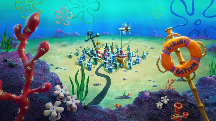 Bikini Bottom from The SpongeBob Movie 4K