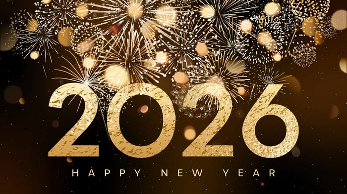 Happy New Year 2026 Fireworks 4K