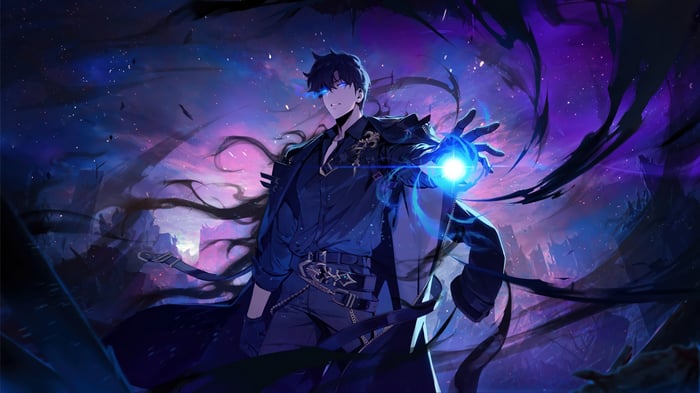 Sung Jin-Woo with magic in Solo Leveling: ARISE 4K