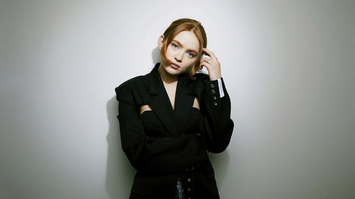 Sadie Sink in a Black Blazer
