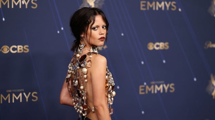 Jenna Ortega at the Emmy Awards