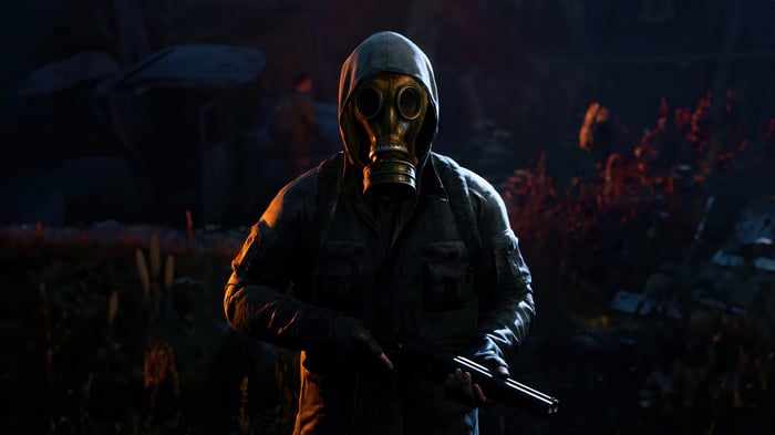 STALKER 2 Gas Mask Man with Shotgun