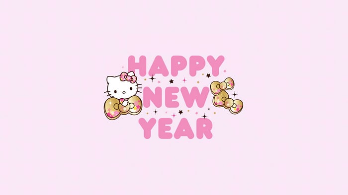 Hello Kitty Happy New Year 4K