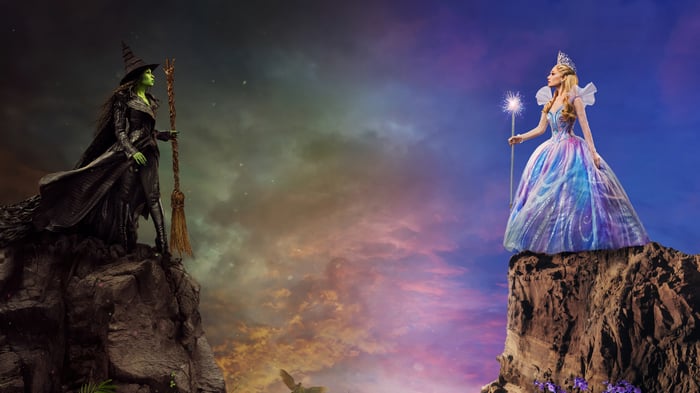 Elphaba and Glinda from Wicked 4K