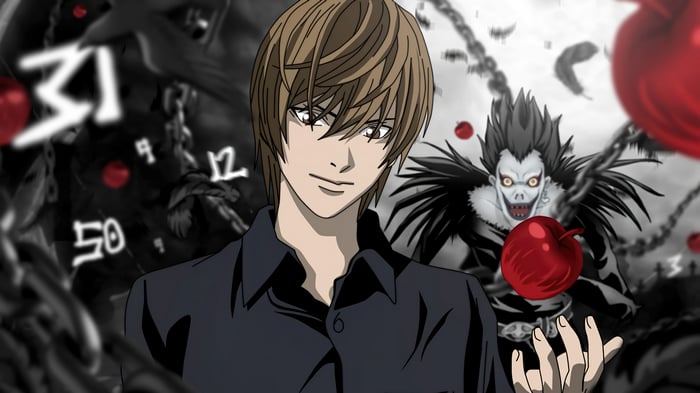 Light Yagami and Ryuk from Death Note 4K