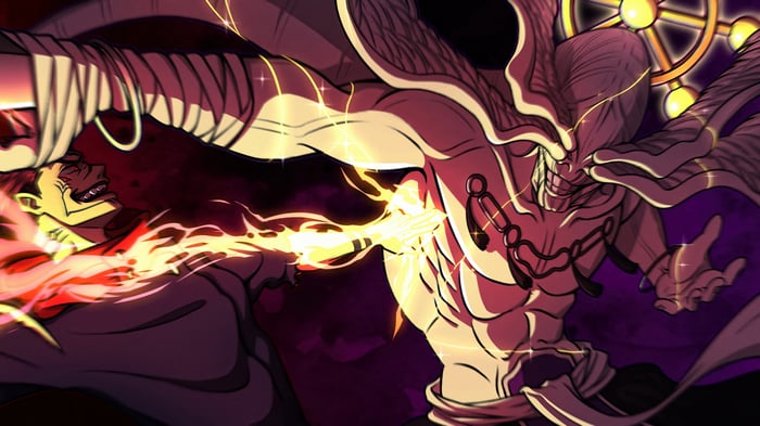 Mahoraga and Jujutsu Kaisen character clash