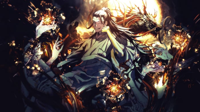Suguru Geto and Dragon in 4K