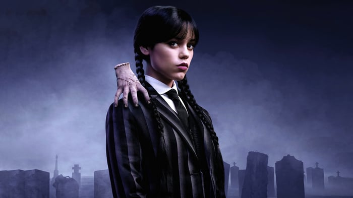 Wednesday Addams and Thing 4K