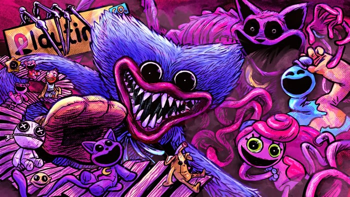 Poppy Playtime Characters in Fortnite 4K