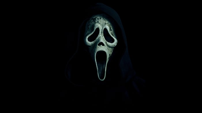 Ghostface mask from Scream movie 4K