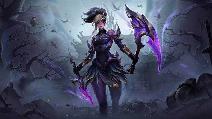 Coven Akali from League of Legends 4K