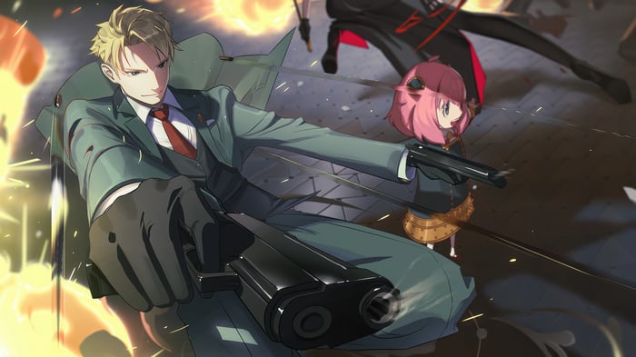 Spy x Family: Loid and Anya Forger in Action 4K