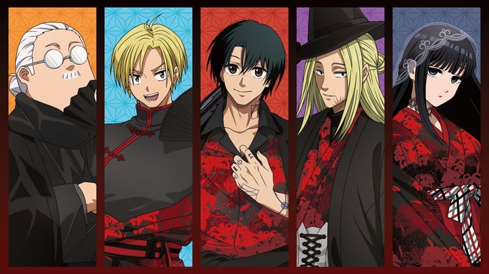 Sakamoto Days Characters in Traditional Japanese Attire