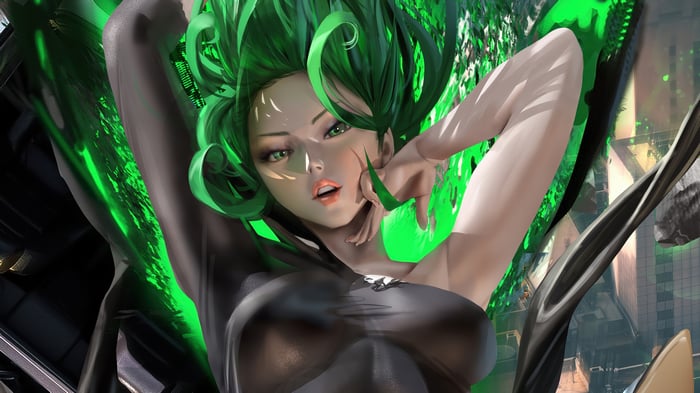Tatsumaki from One Punch Man in 4K